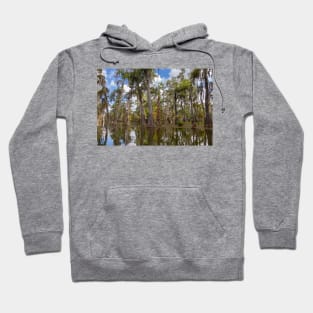 Cypress Trees and Reflections in the Bayou Swamp Hoodie